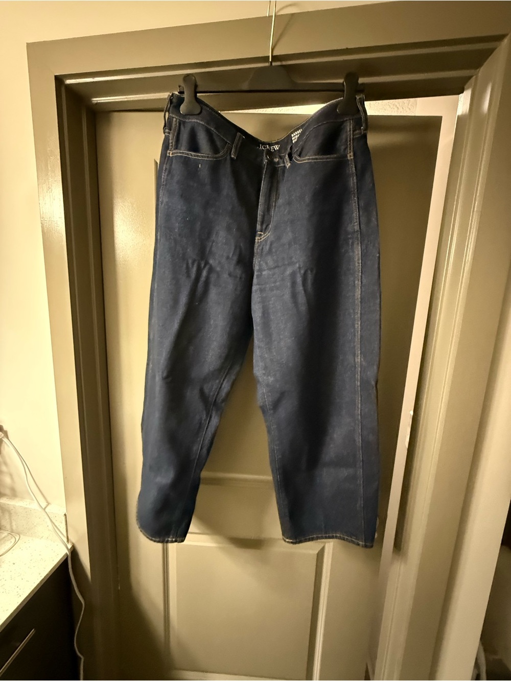 J. Crew High-Rise Women's Dark Blue Barrel Denim Jeans